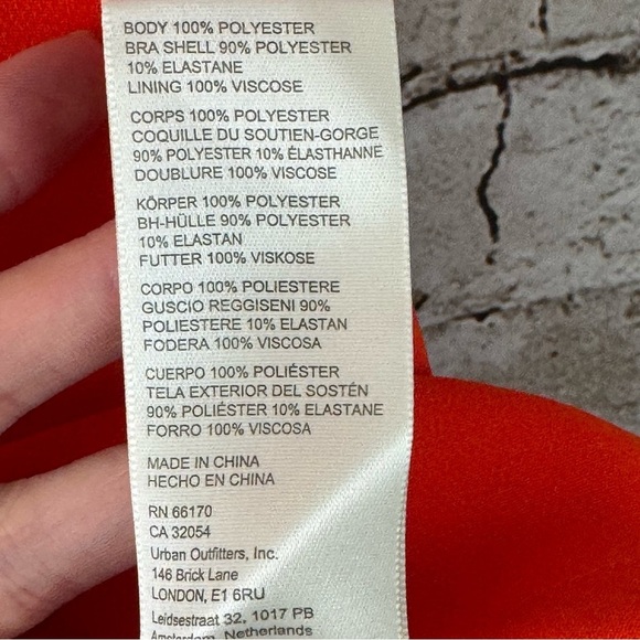 NWT Free People Women's Small Coral Orange Mila Mini Dress Sleeveless $148 New S - Picture 11 of 14